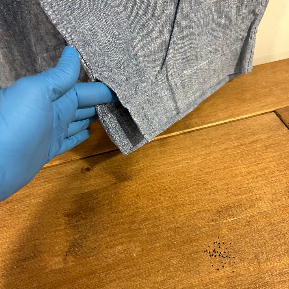 ATHLETA Sz 12 -2 PAIR!- Chambray & White High Rise Retreat Linen Capri Wide Leg - Picture 10 of 16